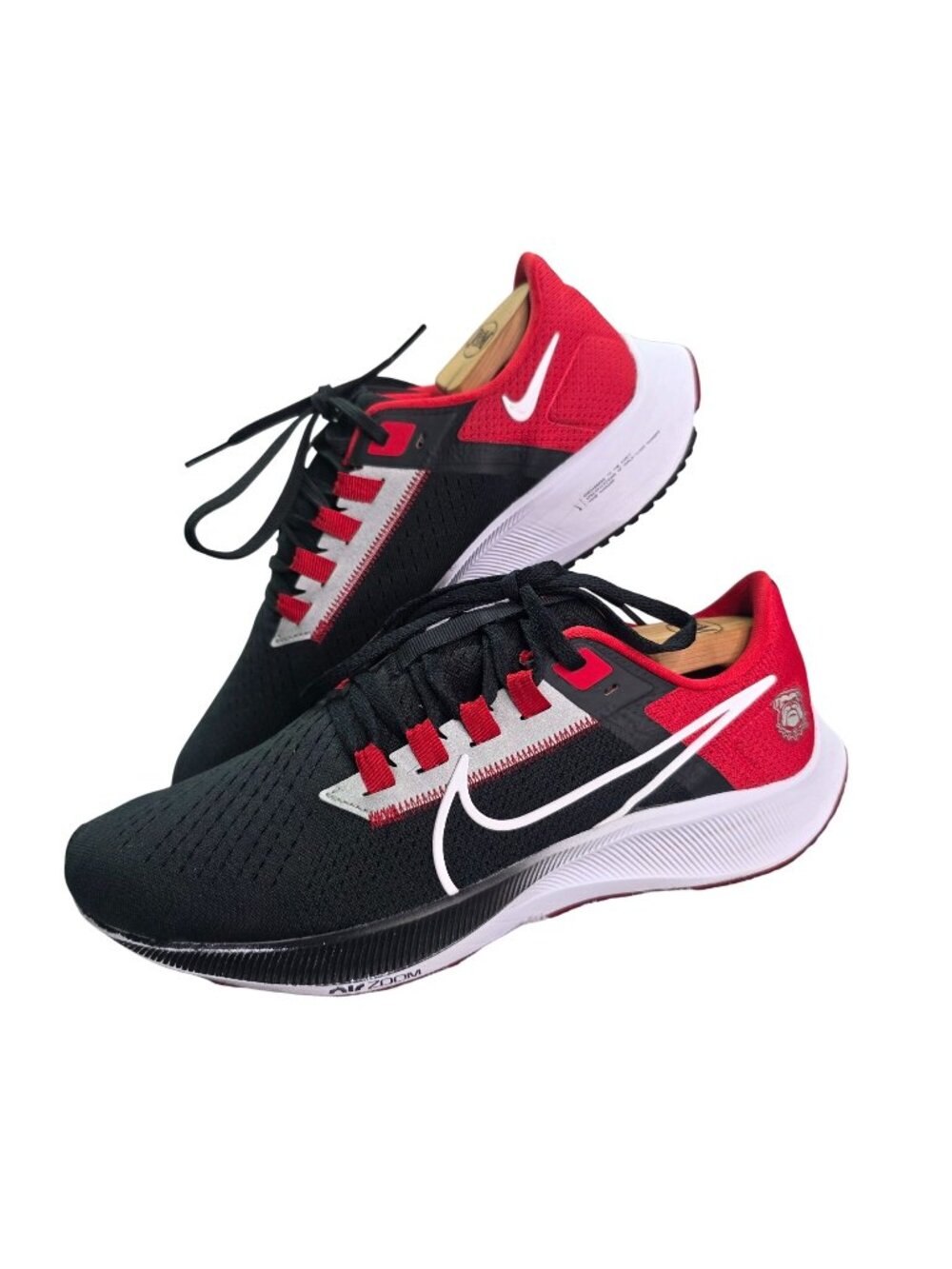 Mens Nike Air Zoom Pegasus 38 Red & Black Running Shoes Lightweight Comfort 8.5